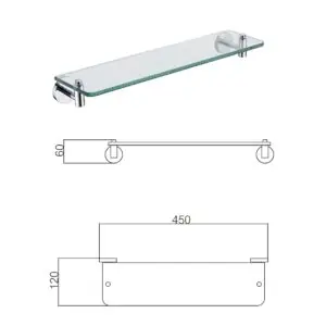 KỆ KÍNH PHÒNG TẮM DK804609-W - Ảnh 2