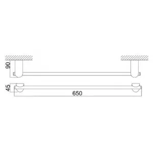 THANH VẮT KHĂN ĐƠN DK800613D-60 - Ảnh 2