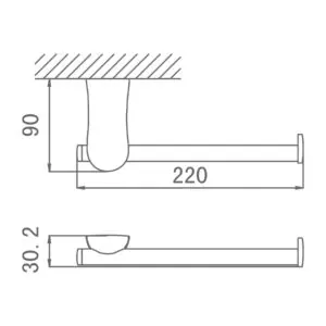 THANH VẮT KHĂN DK801009C - Ảnh 3