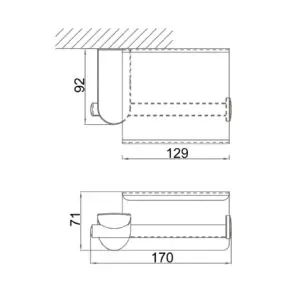 TRỤC TREO GIẤY DK8061241C - Ảnh 2