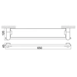 KỆ KÍNH PHÒNG TẮM DK8062101D - Ảnh 2